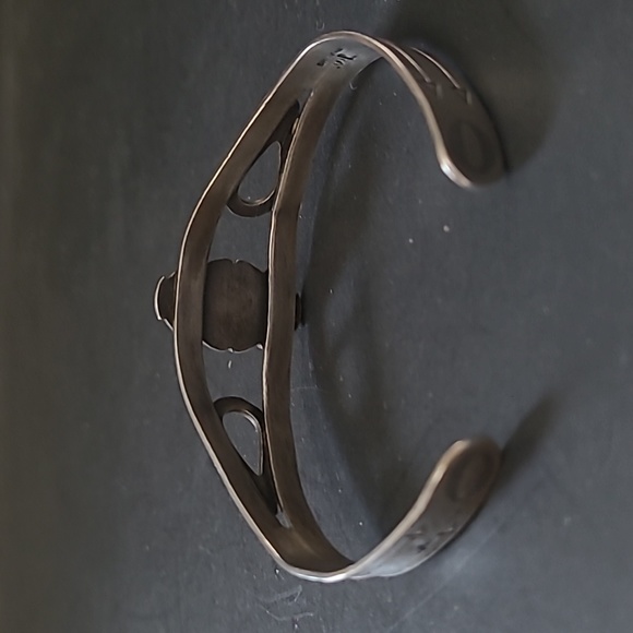 Fred Harvey Bell Sterling Bracelet - Picture 3 of 5